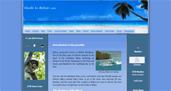 Desktop Screenshot of guidetobelize.info