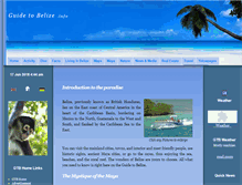 Tablet Screenshot of guidetobelize.info